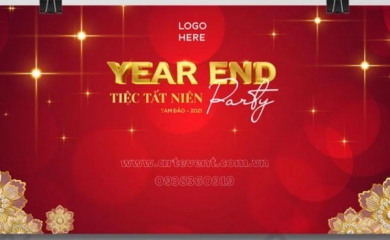 15 Mẫu Thiết kế Backdrop Tổ Chức Year End Party